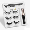 Magnetic Eyelashes set 3 pairs & Magnet Liquid Eyeliner plus a Tweezer