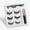 Magnetic Eyelashes set 3 pairs & Magnet Liquid Eyeliner plus a Tweezer