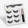 Magnetic Eyelashes set 3 pairs & Magnet Liquid Eyeliner plus a Tweezer