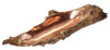 Natural Teak / Copper Short Teak Root Bowl With Copper Insert - Style: 7498274