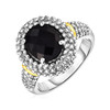 Black Onyx Ring Sterling Silver [Oval - 10mm]