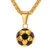 Soccer Necklace | Mens Soccer Ball Pendant