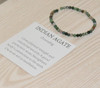 Indian Agate Gemstone Strand Bracelet