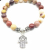 Designer Yoga Strand-Bracelet with Natural Mookaite Jasper Stones