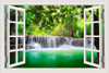 Waterfall 3D Window View Wall Sticker