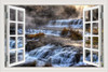 Waterfall 3D Window View Wall Sticker