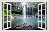 Waterfall 3D Window View Wall Sticker
