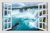 Waterfall 3D Window View Wall Sticker