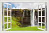 Waterfall 3D Window View Wall Sticker