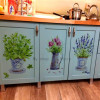 Flower Potted Waterproof Wall Stickers