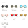 2017 New Sunglasses Women Rose Gold Metal Frame Circle Glasses Mirrored Brand Designer Round Sun Glasses for Women Lunette