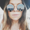 2017 New Sunglasses Women Rose Gold Metal Frame Circle Glasses Mirrored Brand Designer Round Sun Glasses for Women Lunette