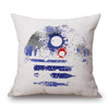 Star Wars Watercolor Throw Pillows, R2-D2, C-3P0, Yoda and BB-8