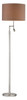 Satin Nickel 2 Light Floor Lamp from the Beaufort Collection - Style: 7277816