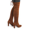 Faux Suede Thigh High Boots