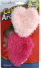 Imperial Cat's Cat'N Around Duo Fuzzy Hearts Catnip Toy