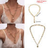 Multi Layer Lover Lock Pendant Choker Necklace