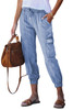 Drawstring Cargo Pocketed Joggers
