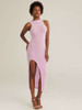 Mirrors split thigh dress