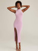 Mirrors split thigh dress