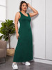 Plus-size split thigh tank dress