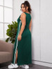 Plus-size split thigh tank dress