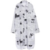 Toriko "Newspaper" print shirt dress