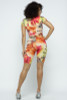Tie Dye Crop Top and Biker Short Set