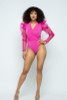 Puff Shoulder Long Sleeve Bodysuit