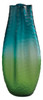 Green Large Faceted Amorphous Glass Vase - Style: 7498196