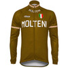 Men's Long Sleeve Cycling Jersey Winter Polyester Purple Yellow Red Bike Jersey Pants Top Mountain Bike MTB Road Bike Cycling UV Resistant Breathable Quick Dry Sports Clothing Apparel / Stretchy