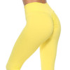 Women's High Waist Yoga Pants Scrunch Butt Ruched Butt Lifting Leggings Tummy Control Butt Lift White Black Yellow Spandex Fitness Gym Workout Running Sports Activewear Stretchy Skinny Slim