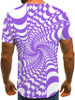 Men's 3D Graphic Plus Size T-shirt Print Short Sleeve Casual Tops Streetwear Exaggerated Round Neck Black Blue Purple / Summer