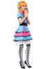 BFJFY Women Halloween Circus Clown Performance Cosplay Dress