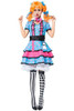 BFJFY Women Halloween Circus Clown Performance Cosplay Dress