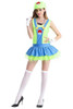 BFJFY Halloween Womens Super Mario Dress Bar Maid Cosplay Costume