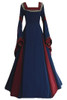 BFJFY Women Medieval Long Gown Dress Victorian Cosplay Flare Halloween Costume