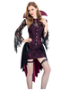 BFJFY Women's Halloween Vampire Countess Cosplay Dress Witch Bat Vampire Costume BFJFY Women's Halloween Vampire Countess Cosplay Dress Witch Bat Vampire Costume