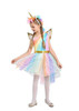 BFJFY Halloween Girl's Unicorn Rainbow Princess Dress Cosplay Costume BFJFY Halloween Girl's Unicorn Rainbow Princess Dress Cosplay Costume