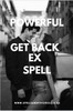 Powerful 'Get Back Ex' Spell