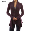 V-neck Cashmere Knitted Coat