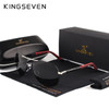 KINGSEVEN MEN VINTAGE ALUMINUM HD POLARIZED SUNGLASSES CLASSIC BRAND SUN GLASSES