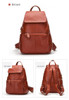Backpacks women fashion 100% genuine leather casual travel knapsack laptop pocket schoolbag