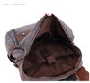 Backpack men waterproof canvas vintage large travel rucksack laptop bag real cow leather college students school bookbag