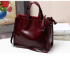 Handbag women luxury 100% real leather designer brand cowhide genuine shoulder messenger elegant tote