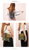 Backpack women popular metal rings mini chain shoulder leather vintage summer school