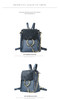Backpack women popular metal rings mini chain shoulder leather vintage summer school