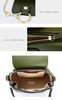 Backpack women popular metal rings mini chain shoulder leather vintage summer school