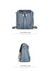 Backpack women popular metal rings mini chain shoulder leather vintage summer school