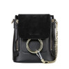 Backpack women popular metal rings mini chain shoulder leather vintage summer school